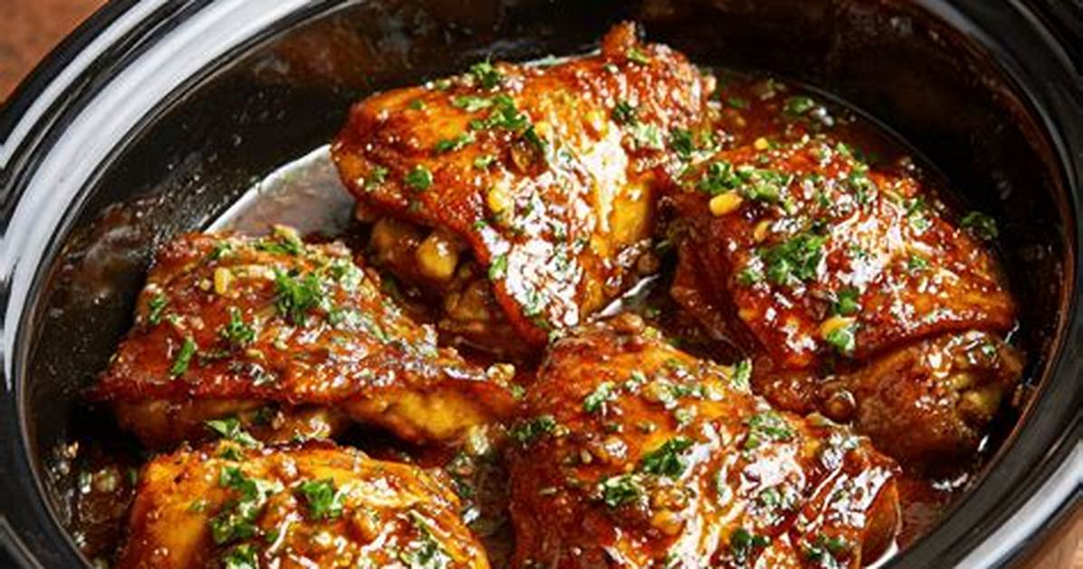 The 5 Minute Prep Slow Cooker Honey Garlic Chicken That