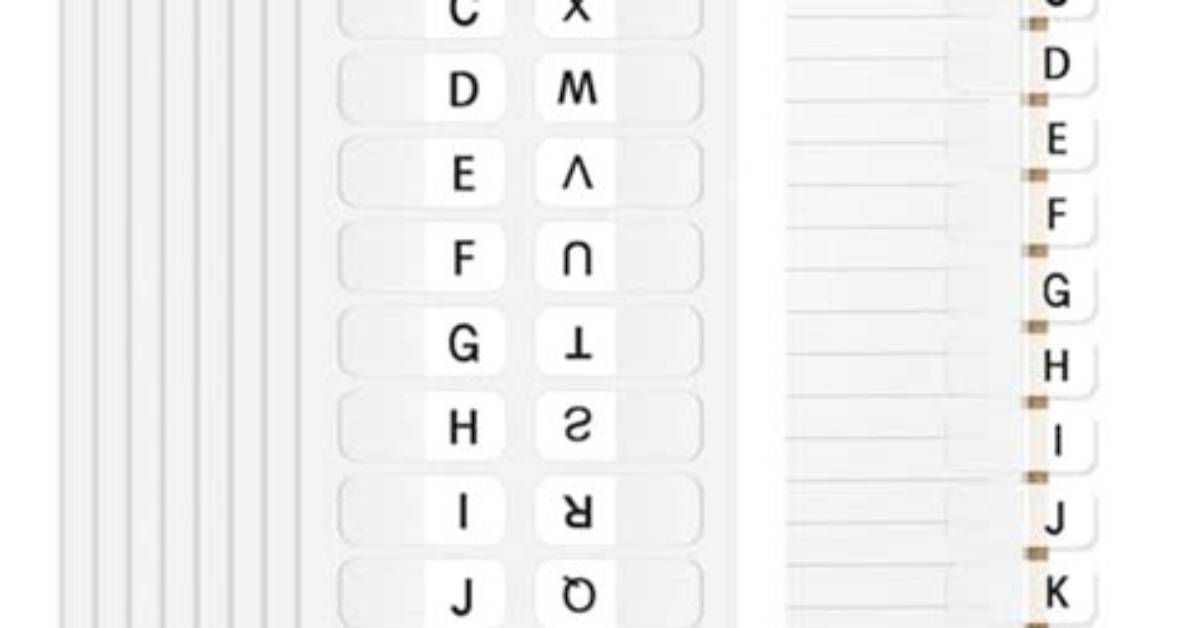 The Complete 26 Letter Index Visualizing Exactly Where the 25Th