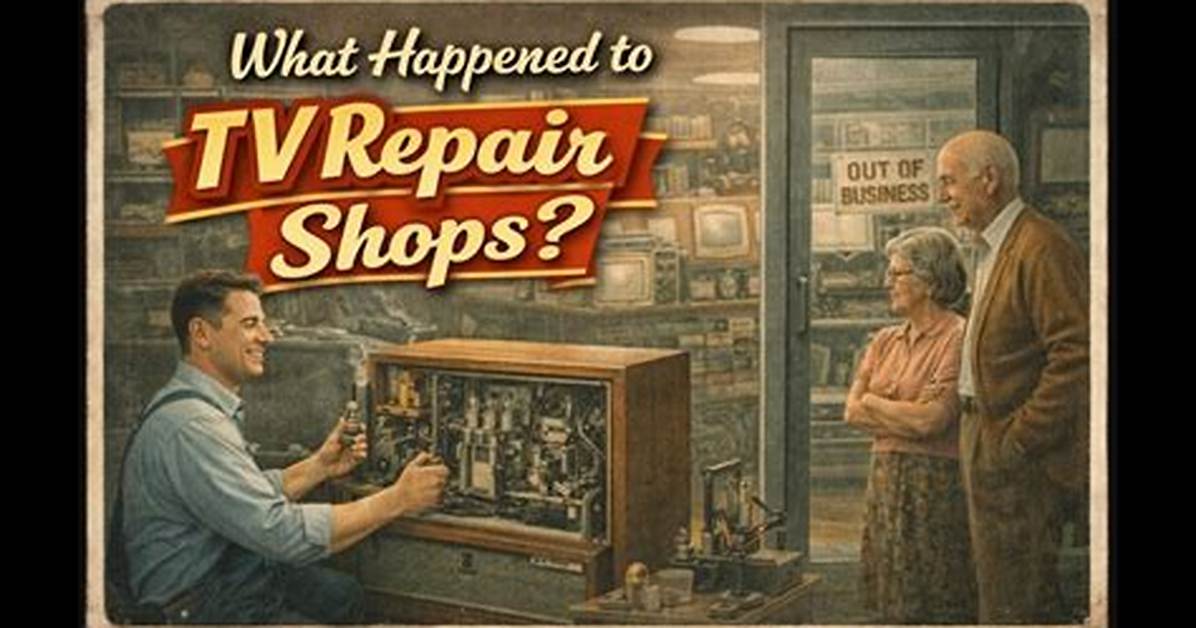 The Disappearing Tv Repair Shop Why