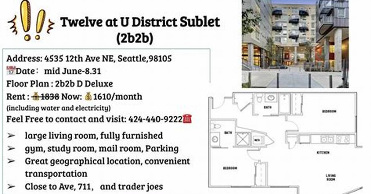 The Ultimate Twelve at U District Guide Floor Plans Amenities Policies And