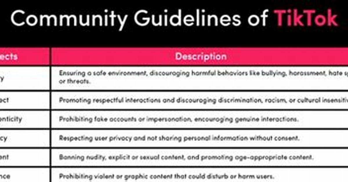 Tiktok Community Guidelines Explained
