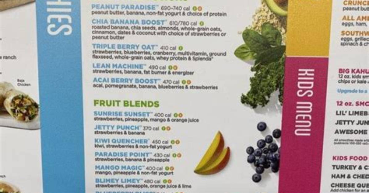 Tropical Smoothie Cafe Menu Updates the Evolution and Current Recipe Of