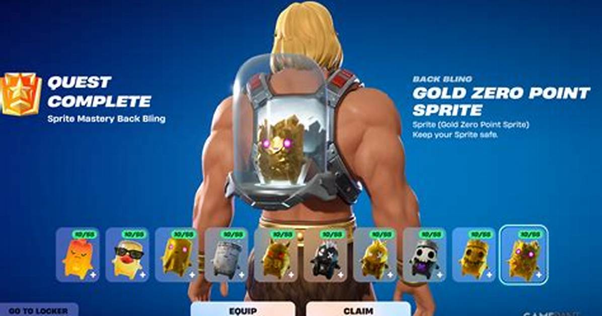 Unlocking All Fortnite Sprite Back Blings the Complete Guide to Every