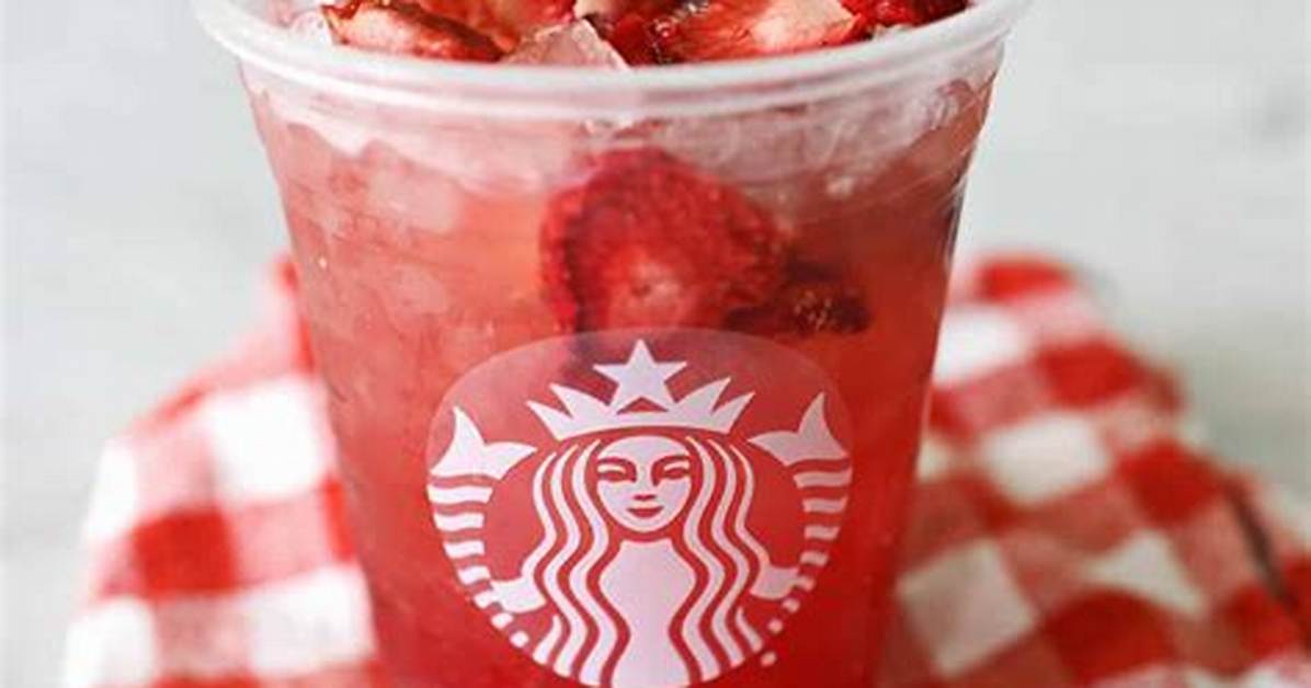 We Tried the Starbucks Blended Strawberry Refresher Taste Test Texture And