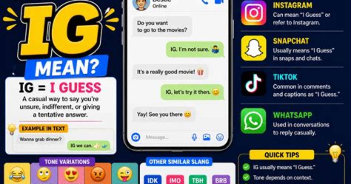 What Does Ig Mean in Text the Double Meaning Confusing Millions Of