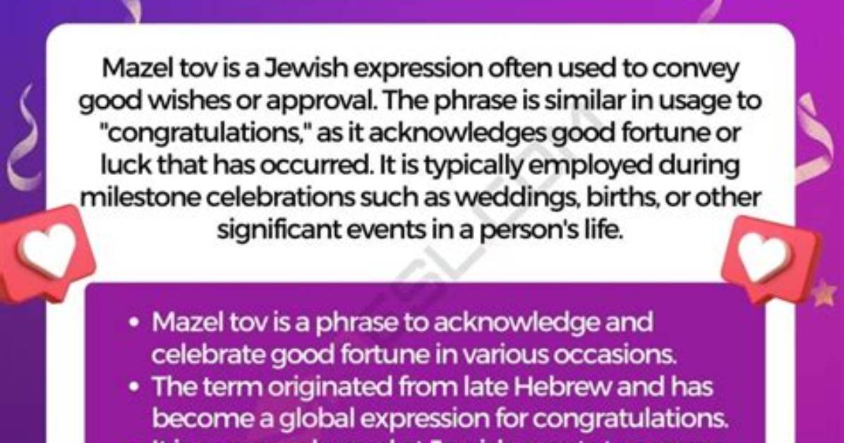What Does Mazel Mean in Hebrew Complete Meaning Pronunciation And