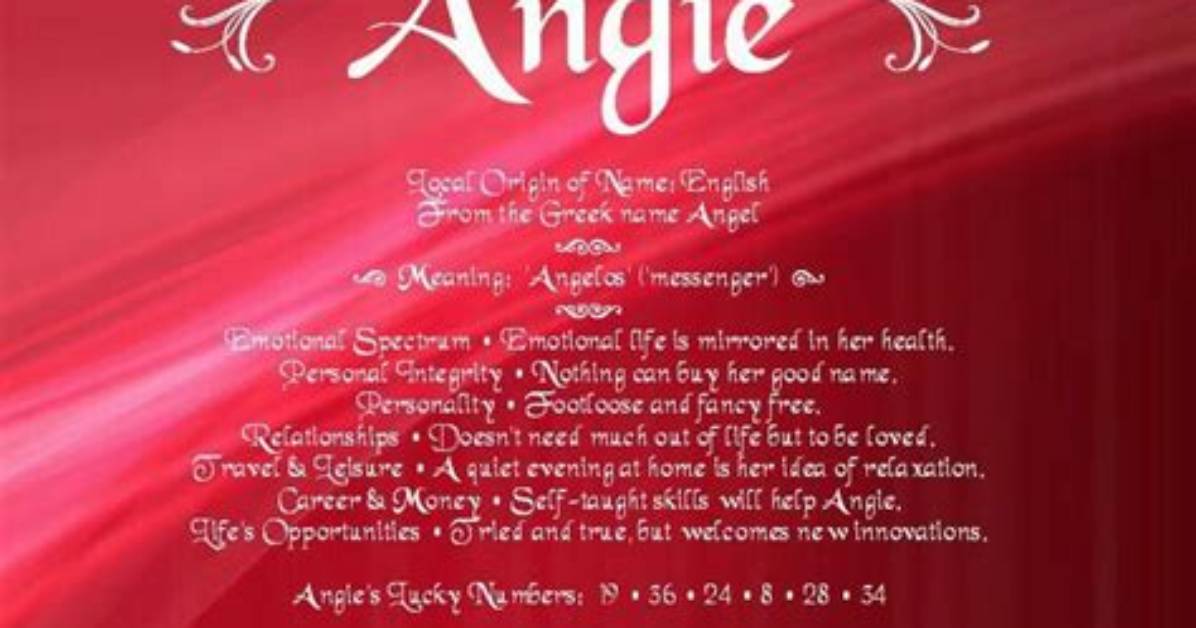 What Does the Name Angie Mean Etymology Cultural Footprint And