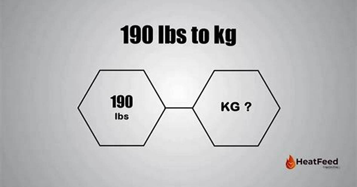 What Is 190 Lb in Kg the Exact Conversion and Why Fitness Trackers Get It