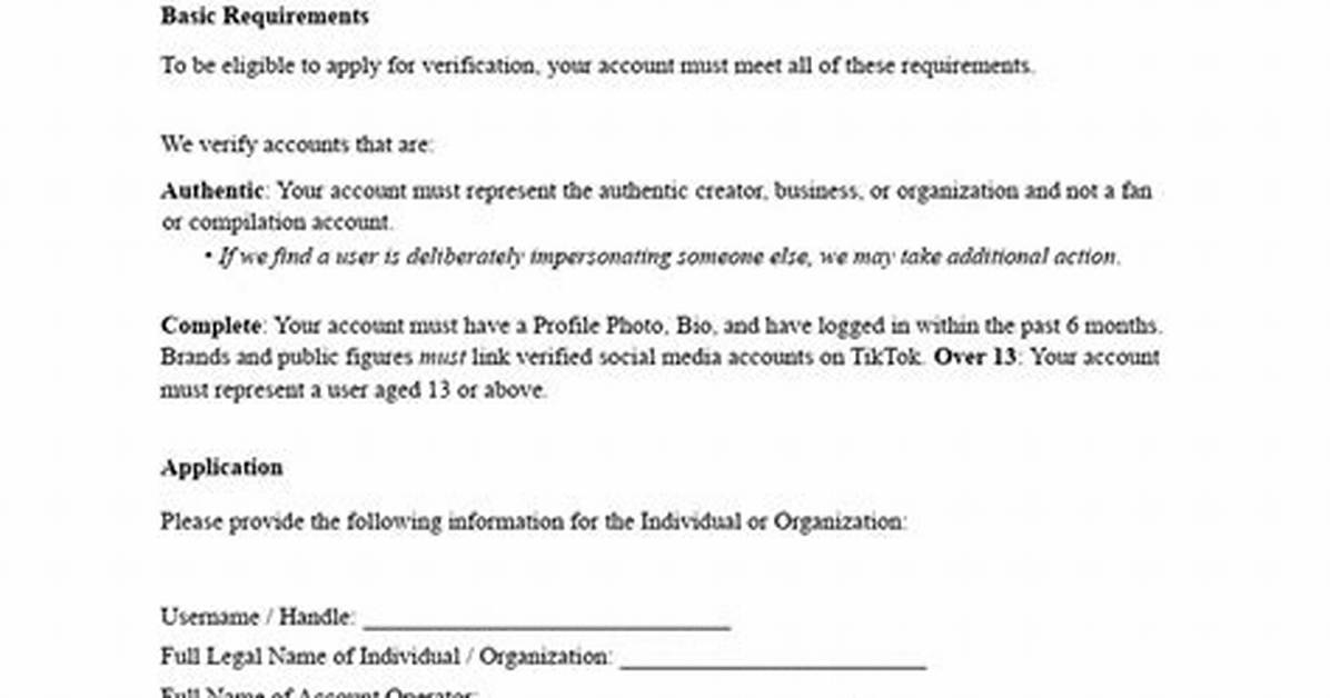 What Tiktok Actually Requires Accepted Documents and Selfie Checks for Age
