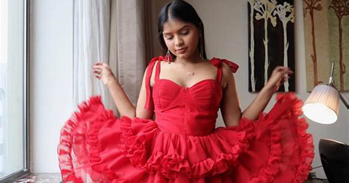 Where to Find the Viral Red Dress with Roses Luxury Labels Vs