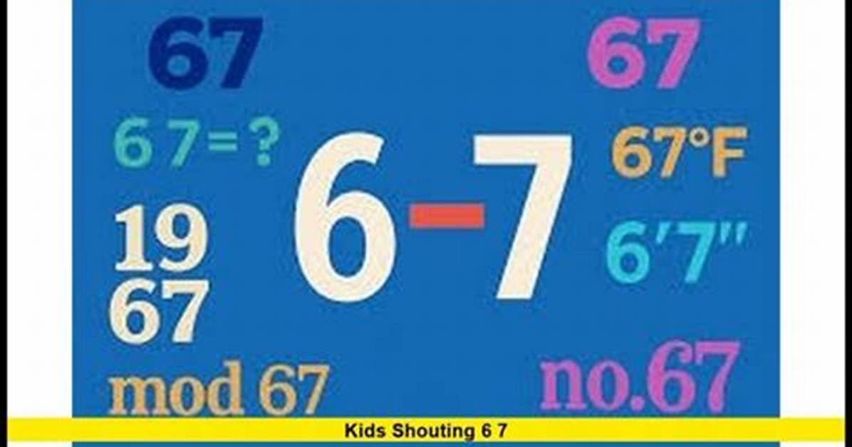 Why Are Kids Shouting 6 7 Inside the Bizarre Brain Rot Chant Taking