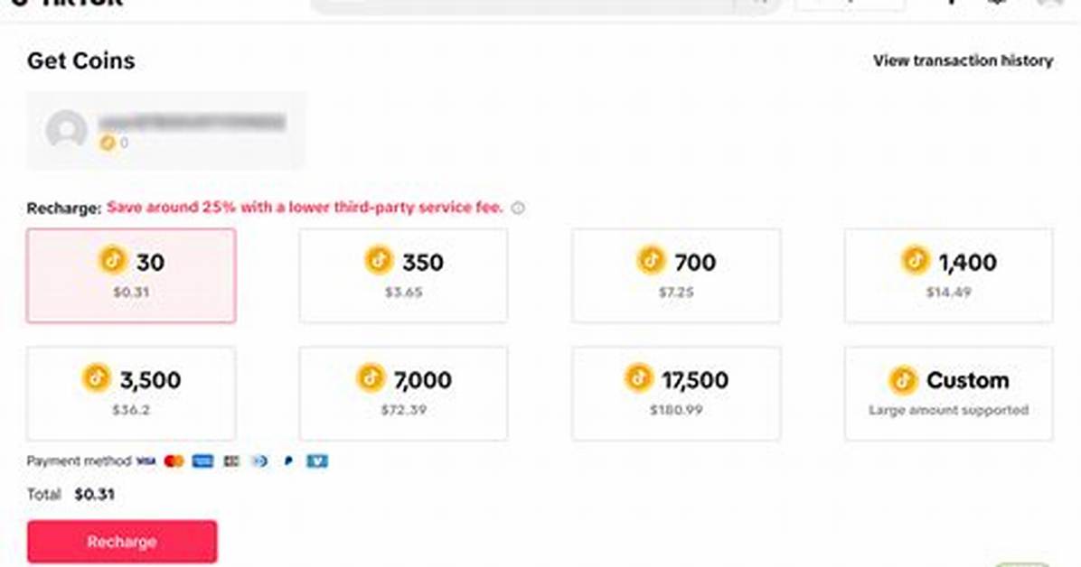 Why in App Tiktok Coin Recharges Cost up to 30 More Than Web