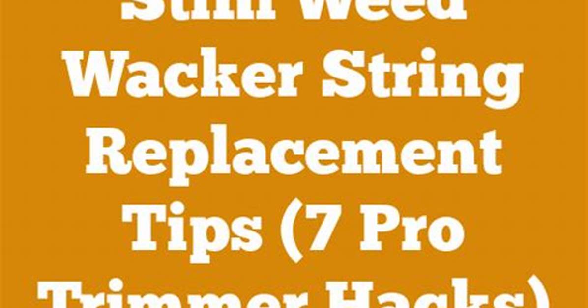 Why Viral Weed Wacker String Hacks Are Ruining Trimmers and What