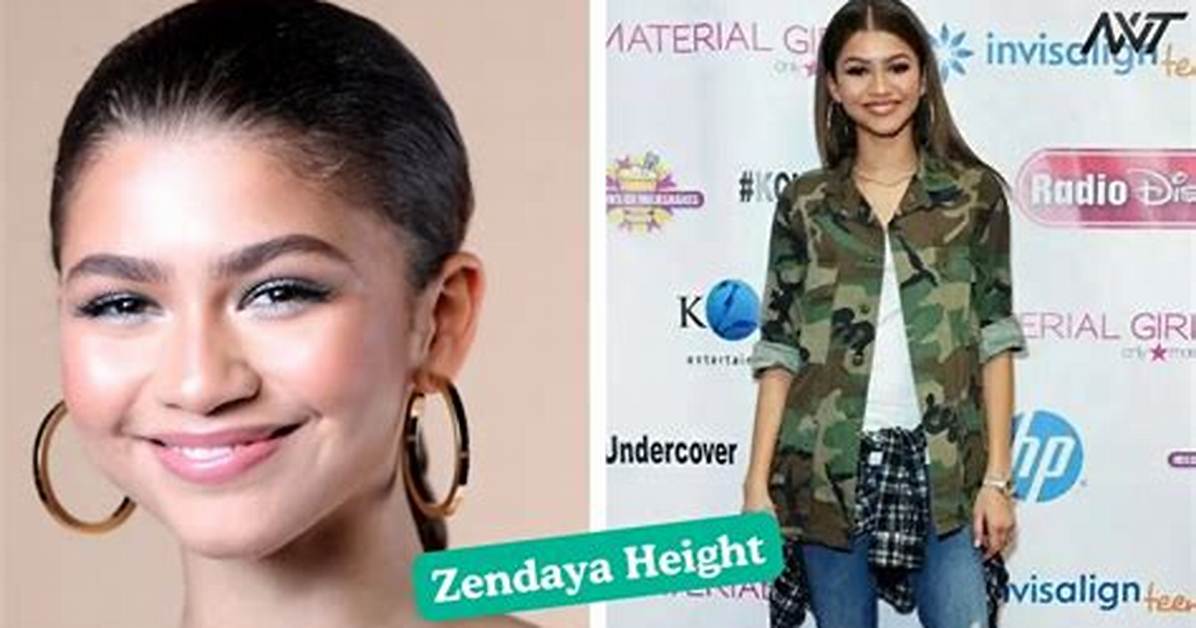 Zendaya S Real Height Compared Side by Side Photos With